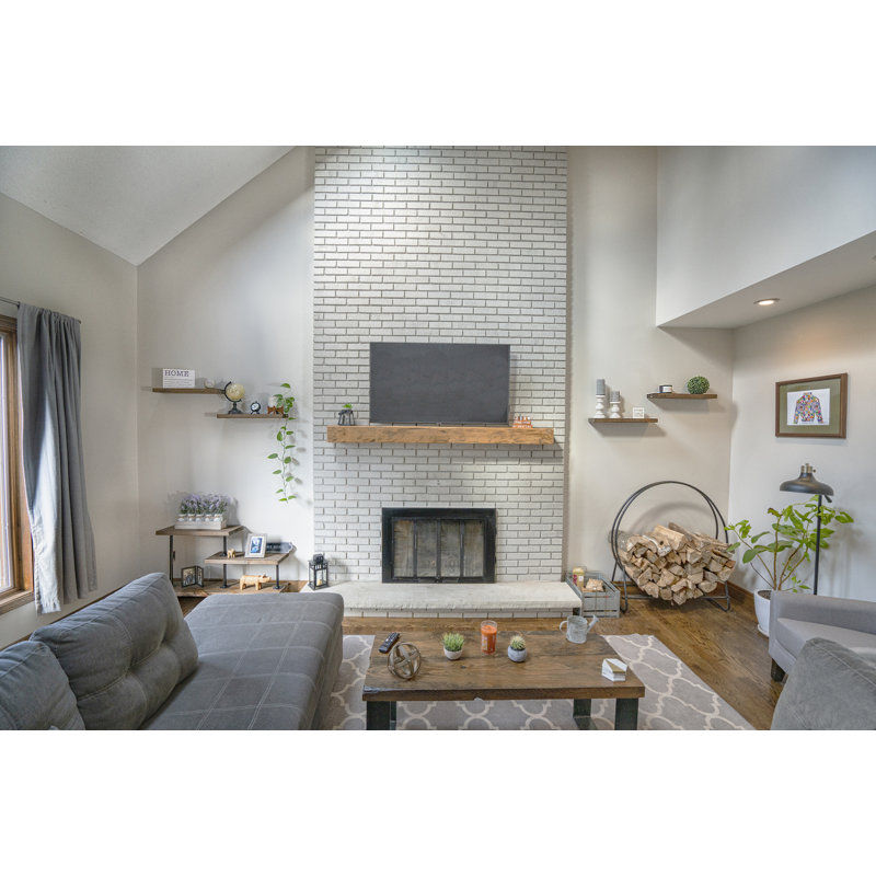 Gracie Oaks 2 Piece Pine Solid Wood Floating Shelf & Reviews